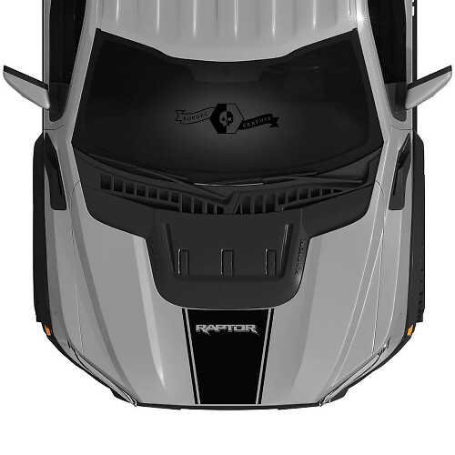 Calcomanía de banda decorativa para toma de aire en capó para Musclecar F-150 2022+