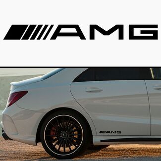 Etiqueta engomada del vinilo del cuerpo de la falda del coche de Amg Mercedes
