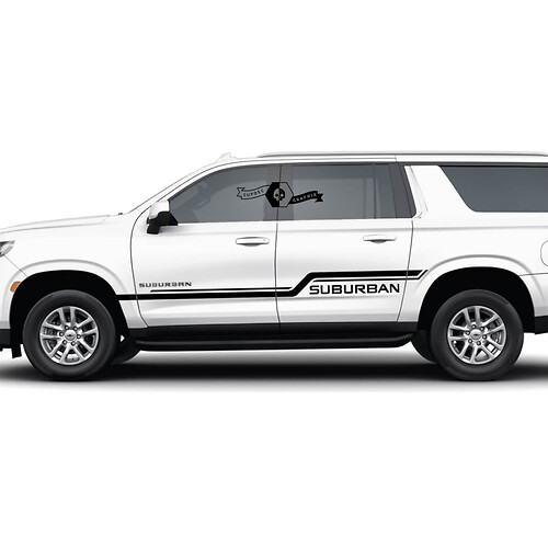 Combinar Chevrolet Suburban Side Rocker Panel Panel Stripe Vinyl Decal Sticker