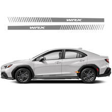Par de faldones laterales de vinilo para carro, franja de vinilo de carreras, calcomanía adhesiva que se ajusta a Suba WRX Impreza
 2