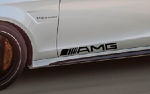 Adhesivo de vinilo con logotipo AMG para puertas de Mercedes-Benz Clase CLS