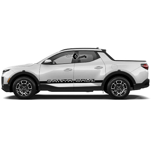 Kit de Calcomanías de Vinilo con Letras de Marca y Rayas Laterales para Hyundai Santa Cruz