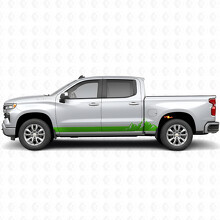 Vinilos de franjas en las puertas y paneles laterales Mountain Range para Chevrolet Silverado 1500 T1XX 2019-2026_6