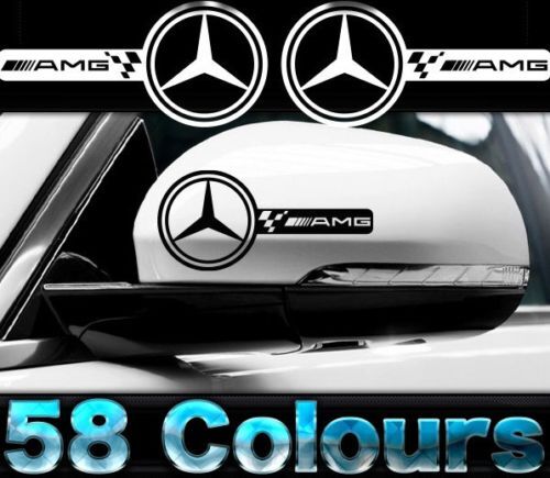 Calcomanías de Vinilo para Espejos Retrovisores Estilo AMG para Mercedes-Benz
