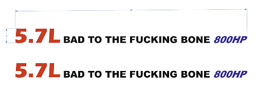 2 x Calcomanías de capó 5.7L HEMI 800HP
