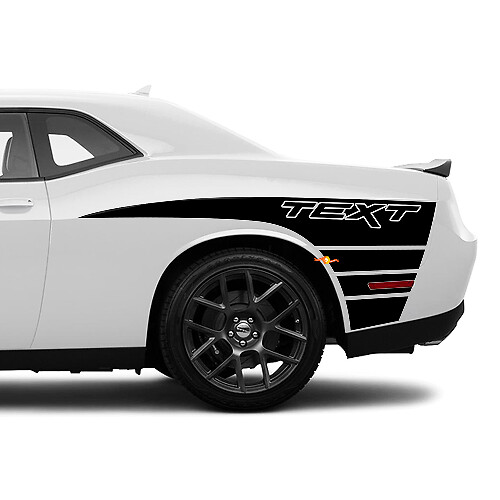 Pegatinas adhesivas de vinilo con rayas estilo garra para panel de puerta para Dodge Challenger