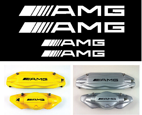 Calcomanías de vinilo para pinzas de freno estilo AMG para Mercedes-Benz