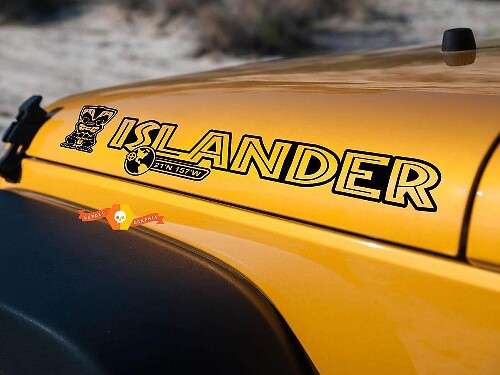 Kit de vinilo adhesivo para capó Islander para Jeep Wrangler