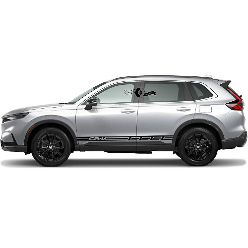 Pegatina de vinilo con franjas de marca para paneles laterales de Honda CR-V 2020-2023