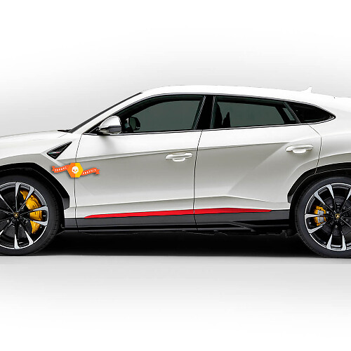 Pegatina de vinilo con líneas de panel lateral para Lamborghini Urus 2021 2022 2023
