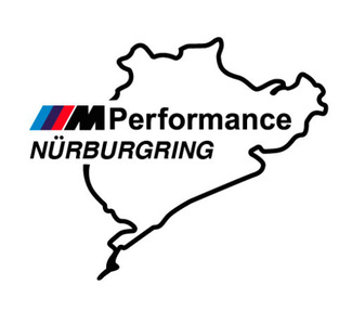 2 uds Nurburgring M Performance calcomanías pegatina vinilo BMW M3 M5 M
