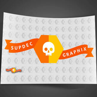 SupDec GraphiX logo calcomanía de cualquier tamaño
