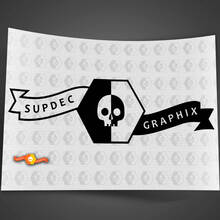 SupDec GraphiX logo calcomanía de cualquier tamaño
 2