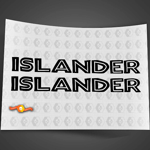 Juego de pegatinas de vinilo para capó Islander para Jeep Wrangler
