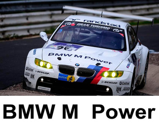 BMW M POWER Hood Calcomanía Motorsport M3 M5 M6 X5 E30 E36 E46 Vinilo
