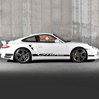 Par Porsche 9ff Gturbo Side Decal Rocker Panel Stripes Doors Kit Decal Sticker
