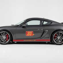 Combinar Porsche 9ff Gturbo r Caladecal lateral Rocker Panel Stripes Kit Kit Decal - 2 colores 2