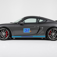 Combinar Porsche 9ff Gturbo r Caladecal lateral Rocker Panel Stripes Kit Kit Decal - 2 colores 3