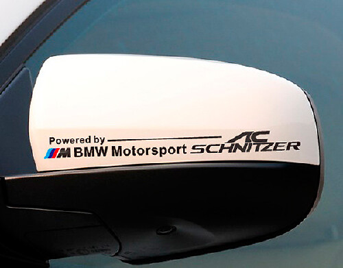 Kit de Calcomanías de Vinilo para Espejos Laterales Estilo AC Schnitzer para Coches BMW