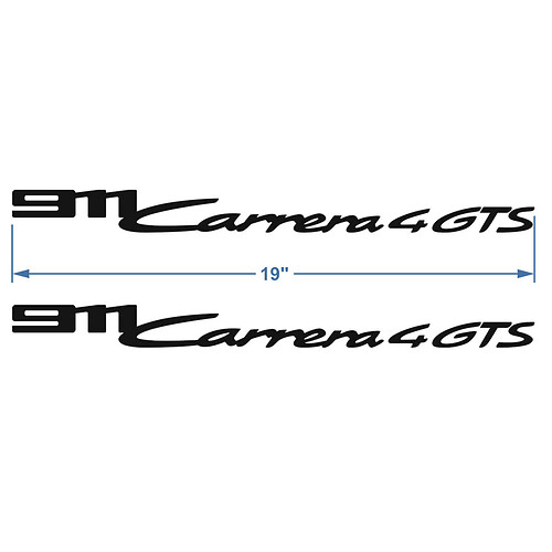 2x Porsche Porsche 9ff Logotipo Logotipo Signature Puertas laterales calcomanías