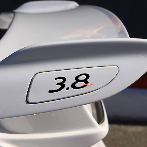 Calcomanía de inserciones de ala trasera 3.8 para Porsche GT3
