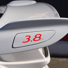 Calcomanía de inserciones de ala trasera 3.8 para Porsche GT3
 3