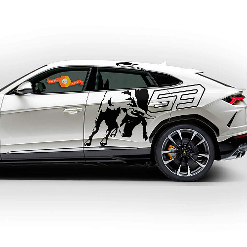 Kit de Vinilos Laterales Bull 63 para Lamborghini Urus 2021-2026