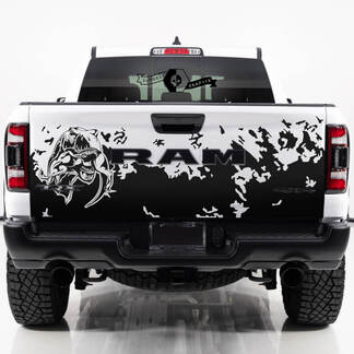 Portón trasero Dodge Ram TRX 2023 Eating Raptor Bed Side Mud Splash calcomanía camión vinilo gráfico
