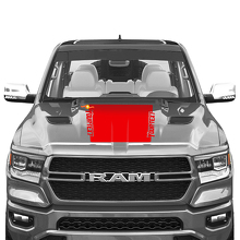 Calcomanía adhesiva vinilo negro para capó Dodge Ram 1500 TRX 2019+_3