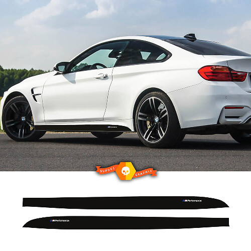 Calcomanía de vinilo para panel lateral con franjas M Performance para BMW M3