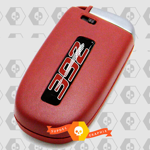 Calcomanía en relieve para mando a distancia de 392 para Dodge Challenger Charger Durango