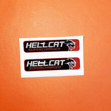 2x Hellcat Supercharged Challenger/Charger/Durango Key Fob Inlays emblema calcomanía adhesiva abovedada
 2