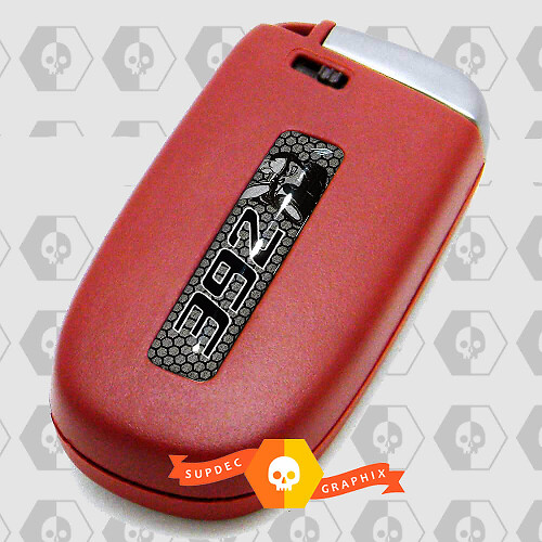 Calcomanías abovedadas de incrustación para mando a distancia con la abeja 392 Scat Pack para Dodge Challenger Charger Durango