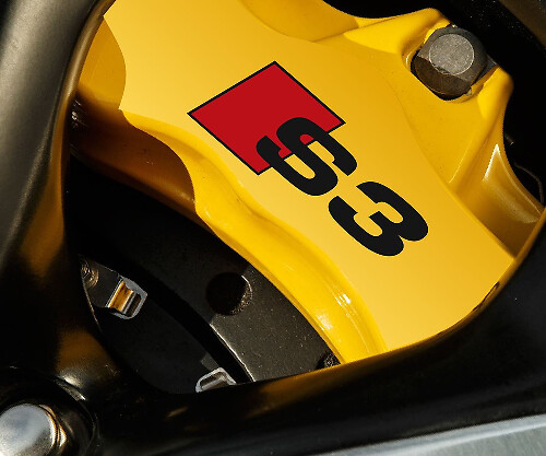 2 X Audi S3 Pinza de freno Calcomanías Pegatinas Vinilo