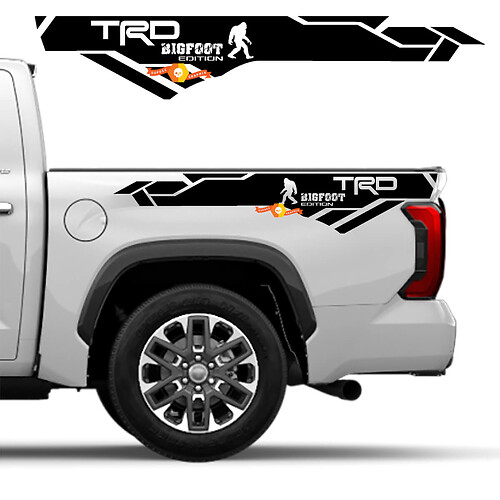 Pegatinas de vinilo TRD Bigfoot edition BedSide Side para Toyota Tundra 2022 2023 2024
