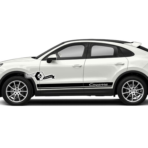 Porsche Cayenne S GTS Turbo Turbo Side Stripes Calcomanías Pegatinas 2003 presente