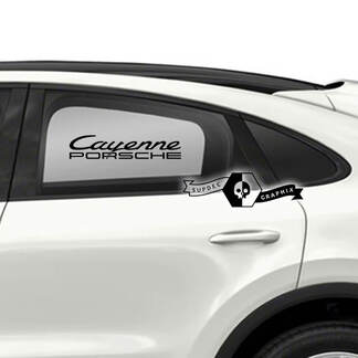 2 Porsche Cayenne Side Doors Kits Logo Calcomanías Pegatinas
