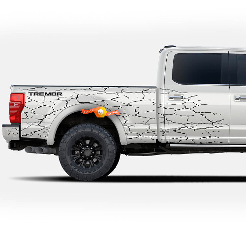 2 calcomanías para Ford F-150 F-250 F-350 Ford Super Duty Tremor Splash Wrap Stickers Truck Bed Side
