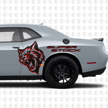 Kit de calcomanías de vinilo laterales Wildcat Super Stock para Dodge Challenger o Charger_2