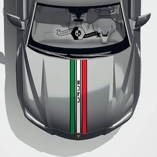 Lamborghini Urus 2020 2021 2022 2023 capucha bandera italiana vinilo calcomanía gráficos
