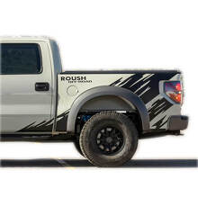 Calcomanía de vinilo para protector lateral de caja Roush Off-Road Mud Splash para camioneta Musclecar 2013+_2