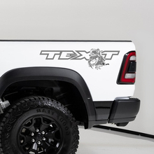Pegatina de vinilo para el lateral de la cama TRX Eating Raptor para Dodge Ram 1500_2