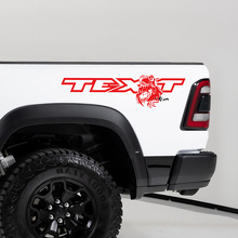 Pegatina de vinilo para el lateral de la cama TRX Eating Raptor para Dodge Ram 1500_3