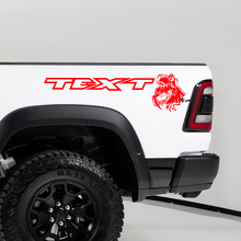 Juego de pegatinas de vinilo TRX Eating Raptor para la puerta del Dodge Ram 1500 TRX_2
