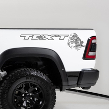 Kit de Vinilos Laterales Traseros Raptor Comiendo T-Rex para Dodge Ram TRX 2020-23_2