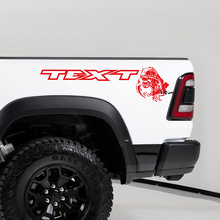 Kit de Vinilos Laterales Traseros Raptor Comiendo T-Rex para Dodge Ram TRX 2020-23_3