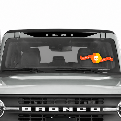 Vinilo adhesivo con texto personalizado para parabrisas, calcomanía para musclecar, potencia de caballo, camión 12982