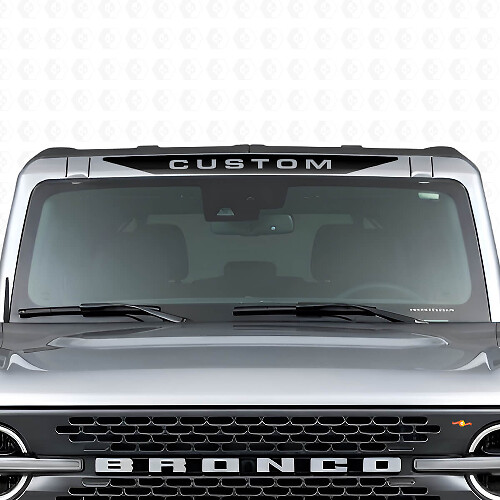 Vinilo adhesivo personalizado para parabrisas con banner y diseño de caballo Musclecar