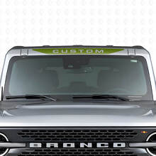 Vinilo adhesivo personalizado para parabrisas con banner y diseño de caballo Musclecar_3