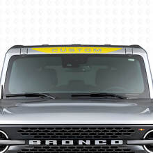 Vinilo adhesivo personalizado para parabrisas con banner y diseño de caballo Musclecar_5